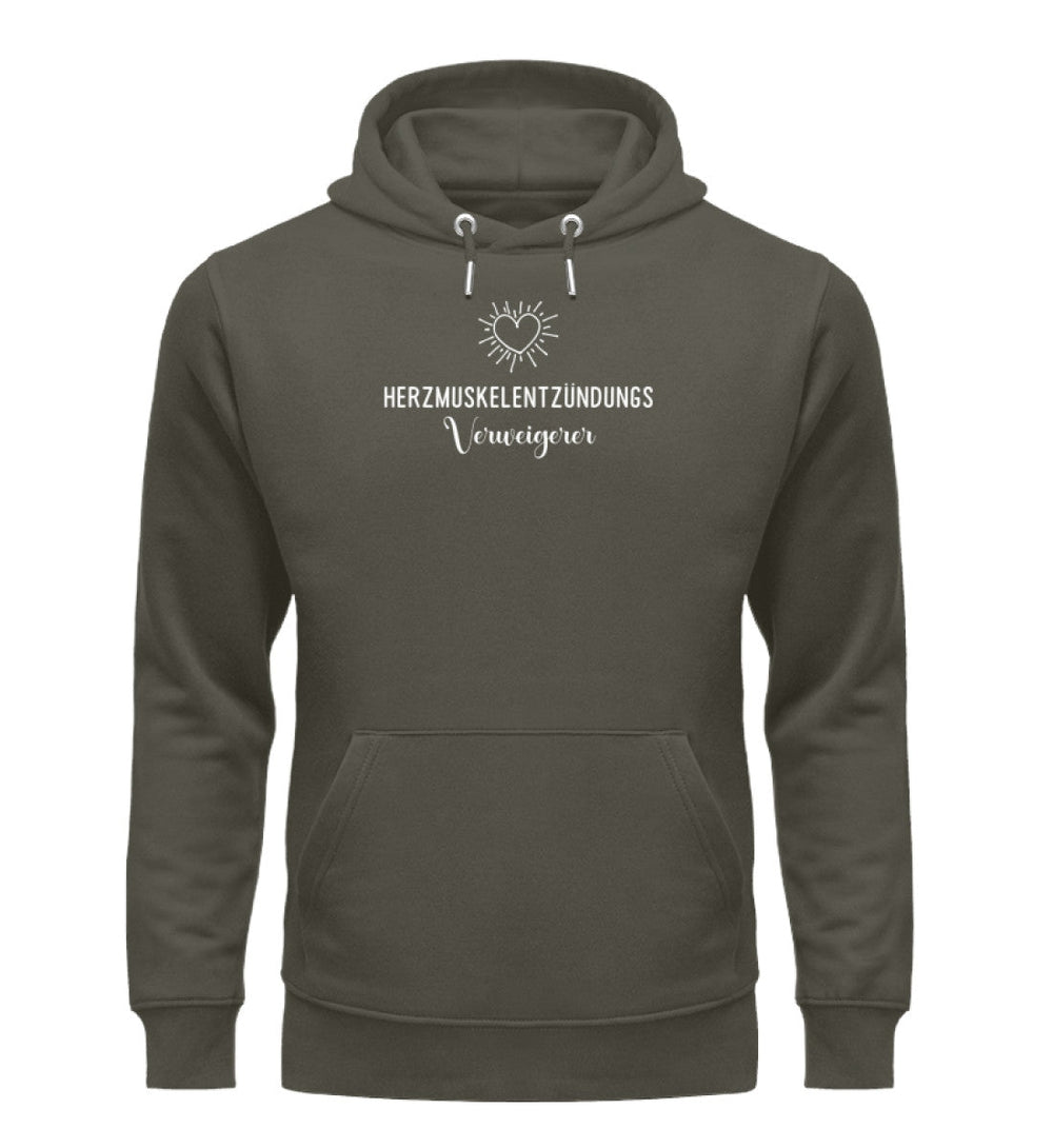 DEZENTE REBELLEN ORGANIC HOODIE BUBEN • HERZMUSKELENTZÜNDUNGSVERWEIGERER-HARLEKINSHOP