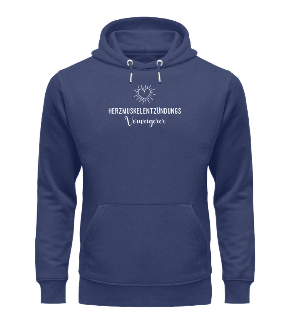 DEZENTE REBELLEN ORGANIC HOODIE MÄDELS • HERZMUSKELENTZÜNDUNGSVERWEIGERER-HARLEKINSHOP