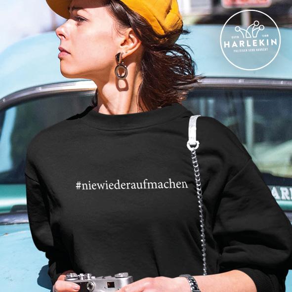 DEZENTE REBELLEN ORGANIC SWEATER MÄDELS • #NIEWIEDERAUFMACHEN-HARLEKINSHOP