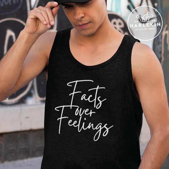 DEZENTE REBELLEN ORGANIC TANK TOP BUBEN • FACTS OVER FEELINGS-HARLEKINSHOP