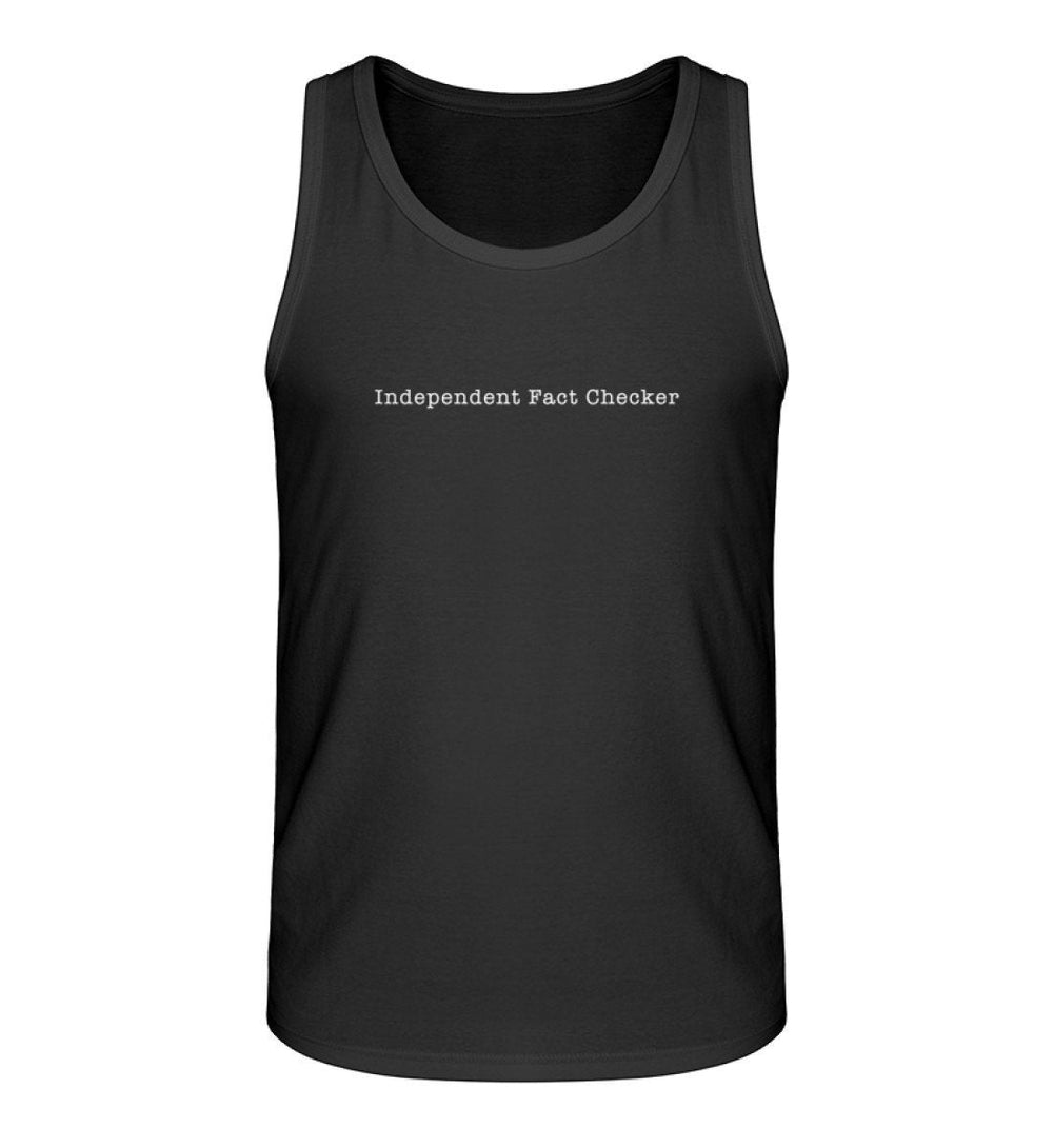 DEZENTE REBELLEN ORGANIC TANK TOP BUBEN • INDEPENDET FACT CHECKER-HARLEKINSHOP