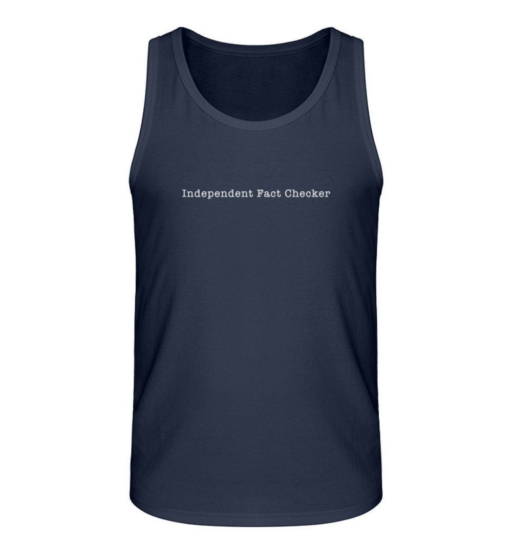 DEZENTE REBELLEN ORGANIC TANK TOP BUBEN • INDEPENDET FACT CHECKER-HARLEKINSHOP
