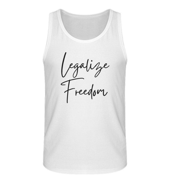 DEZENTE REBELLEN ORGANIC TANK TOP BUBEN • LEGALIZE FREEDOM-HARLEKINSHOP