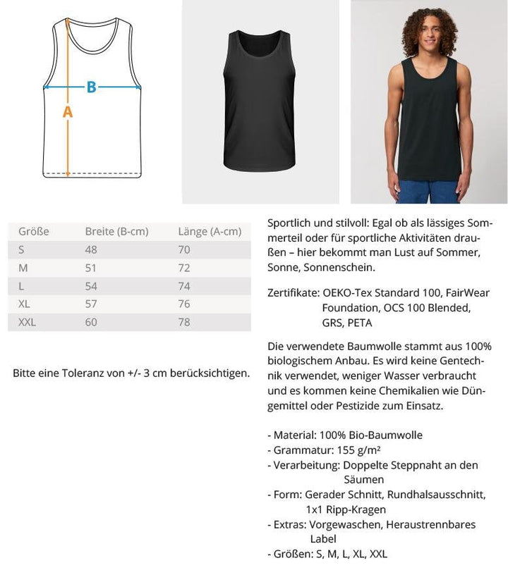 DEZENTE REBELLEN ORGANIC TANK TOP BUBEN • TEAM IMMUNSYSTEM-HARLEKINSHOP