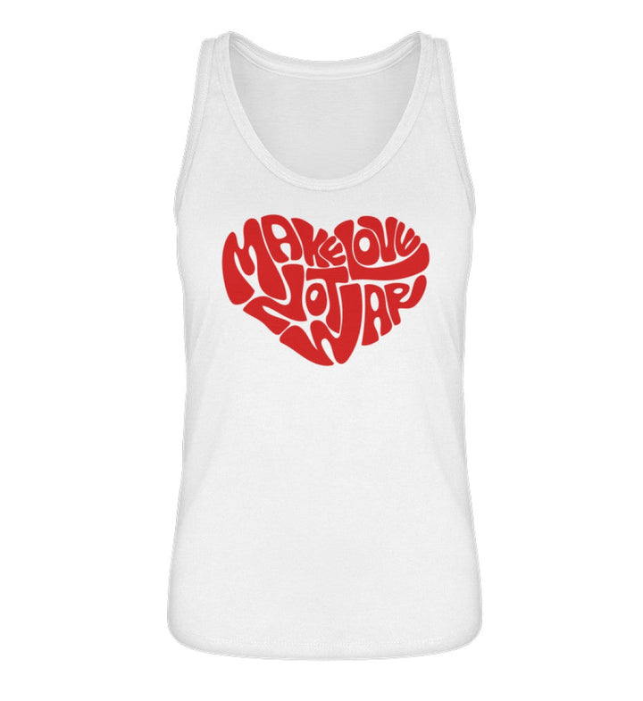 DEZENTE REBELLEN ORGANIC TANK TOP MÄDELS • MAKE LOVE NOT WAR-HARLEKINSHOP