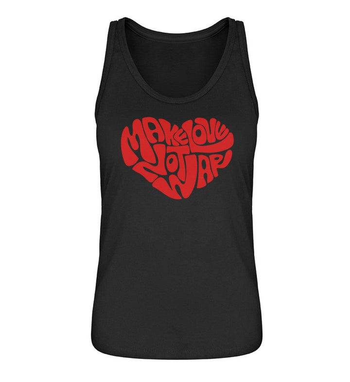 DEZENTE REBELLEN ORGANIC TANK TOP MÄDELS • MAKE LOVE NOT WAR-HARLEKINSHOP