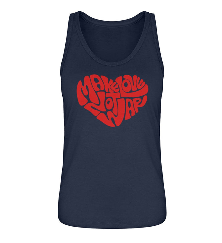 DEZENTE REBELLEN ORGANIC TANK TOP MÄDELS • MAKE LOVE NOT WAR-HARLEKINSHOP