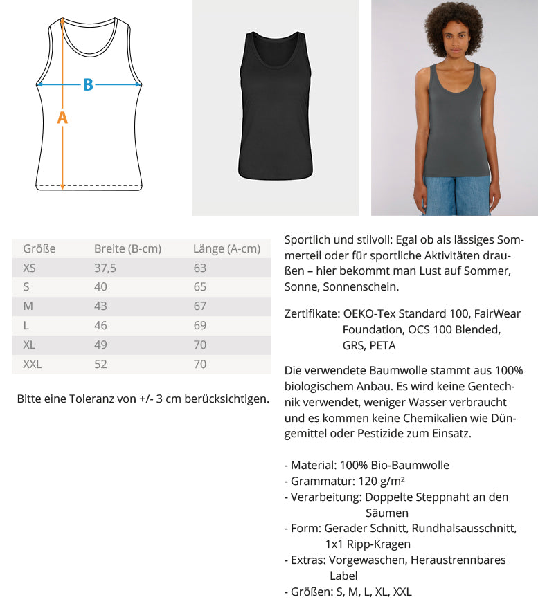 DEZENTE REBELLEN ORGANIC TANK TOP MÄDELS • UNSCHOLZLAMM-HARLEKINSHOP
