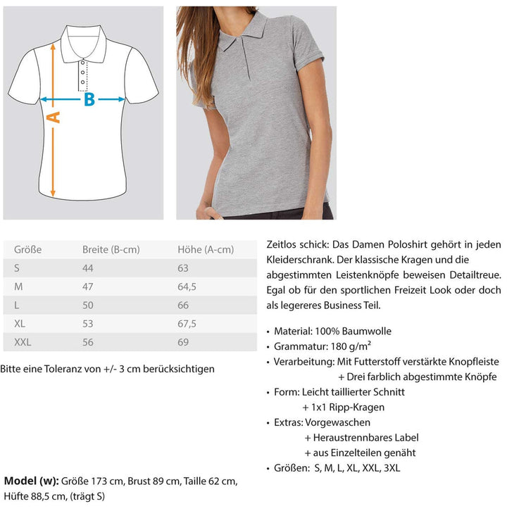DEZENTE REBELLEN POLOSHIRT MÄDELS / EDLER STICK • TAGESPROPAGANDA-HARLEKINSHOP
