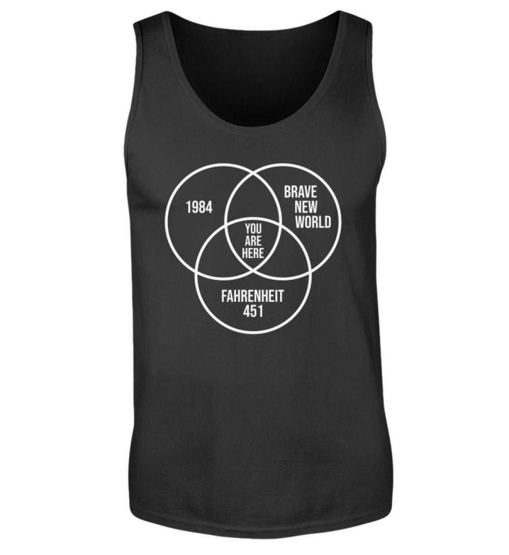 DEZENTE REBELLEN TANK TOP BUBEN • DYSTOPIE - DUNKEL-HARLEKINSHOP