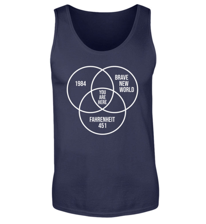 DEZENTE REBELLEN TANK TOP BUBEN • DYSTOPIE - DUNKEL-HARLEKINSHOP