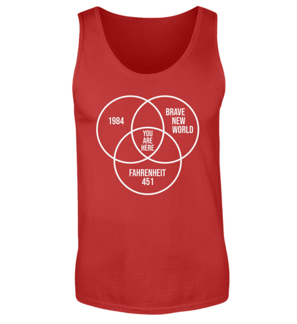 DEZENTE REBELLEN TANK TOP BUBEN • DYSTOPIE - DUNKEL-HARLEKINSHOP