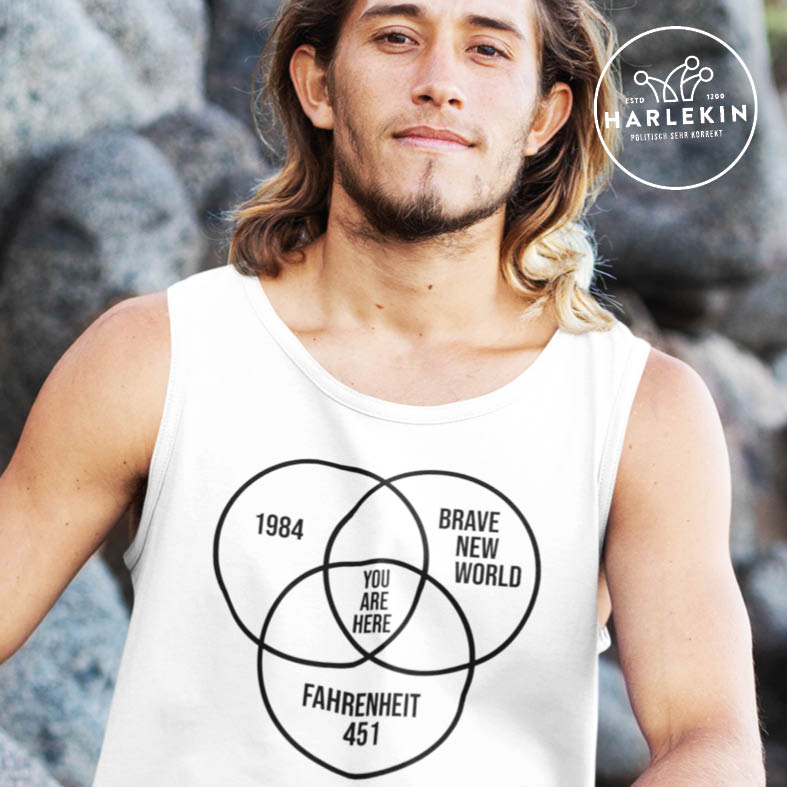 DEZENTE REBELLEN TANK TOP BUBEN • DYSTOPIE - HELL-HARLEKINSHOP