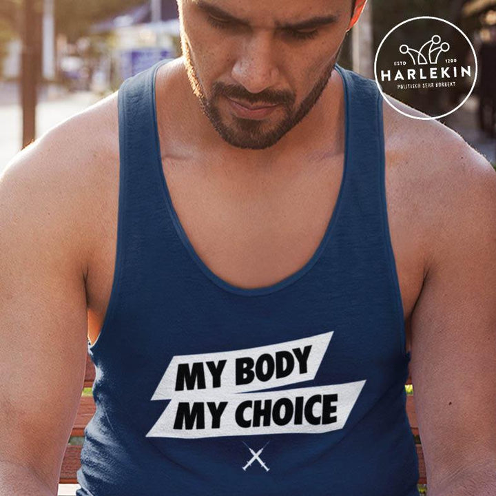 DEZENTE REBELLEN TANK TOP BUBEN • MY BODY MY CHOICE-HARLEKINSHOP