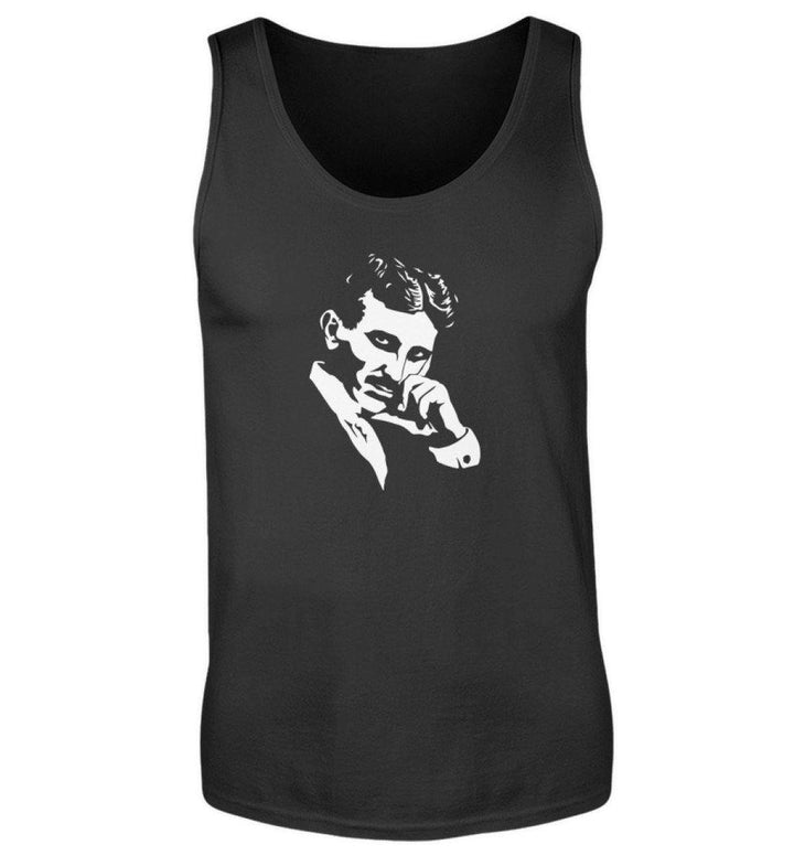 DEZENTE REBELLEN TANK TOP BUBEN • TESLA PORTRAIT-HARLEKINSHOP