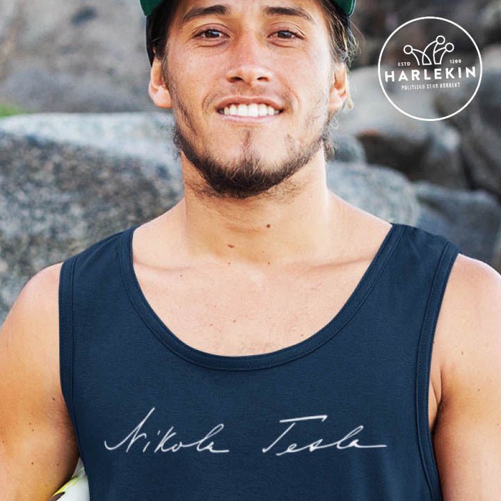 DEZENTE REBELLEN TANK TOP BUBEN • TESLA SIGNATURE-HARLEKINSHOP