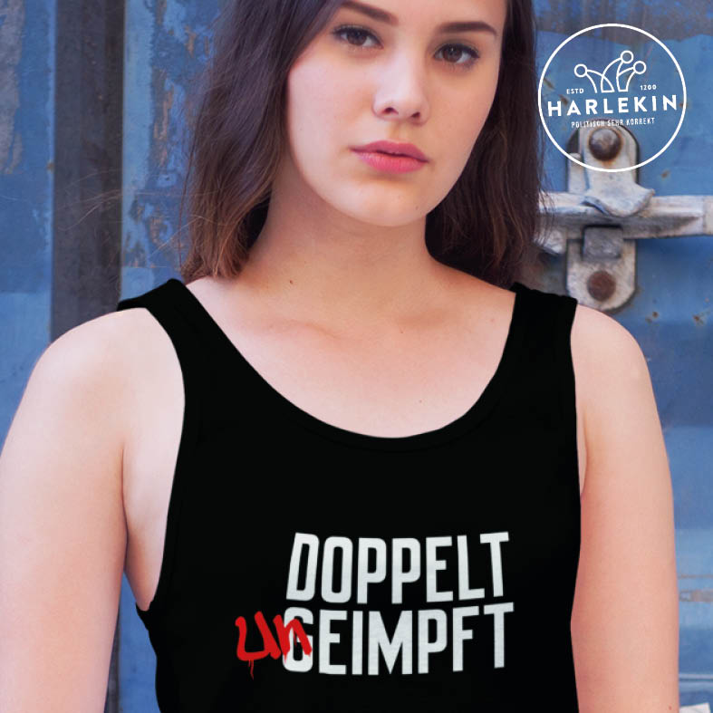 DEZENTE REBELLEN TANK TOP MÄDELS • DOPPELT UNGEIMPFT-HARLEKINSHOP