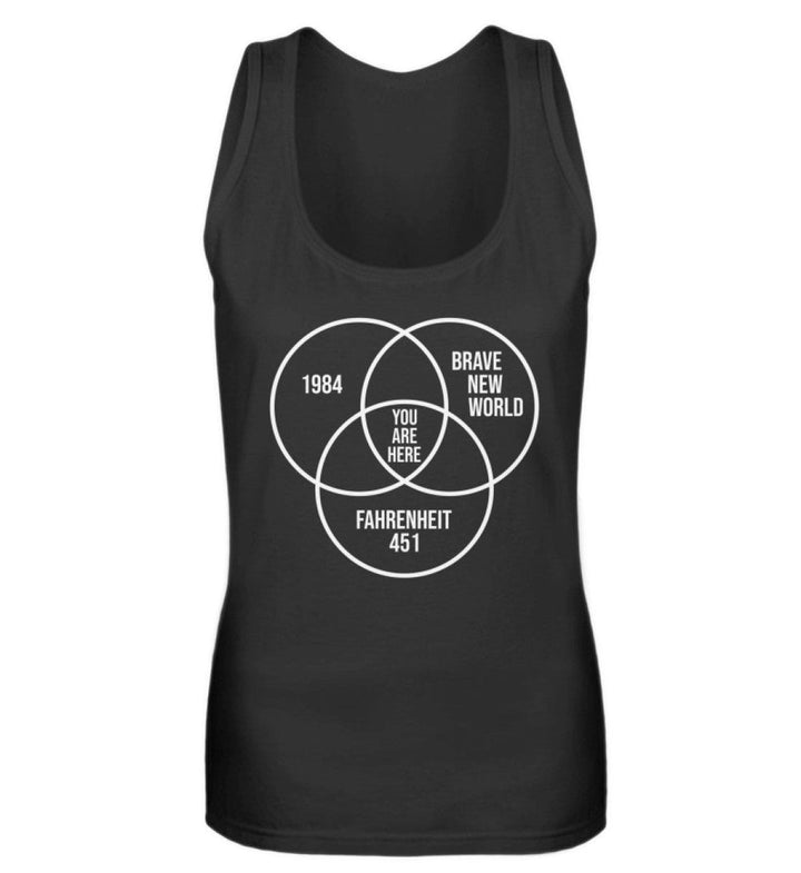 DEZENTE REBELLEN TANK TOP MÄDELS • DYSTOPIE - DUNKEL-HARLEKINSHOP