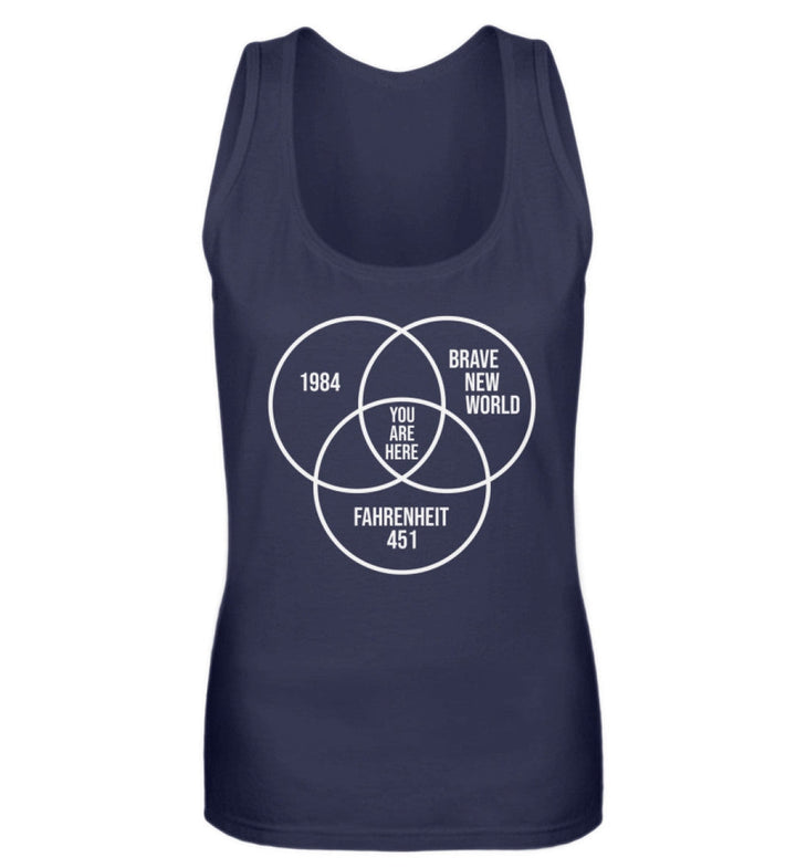 DEZENTE REBELLEN TANK TOP MÄDELS • DYSTOPIE - DUNKEL-HARLEKINSHOP