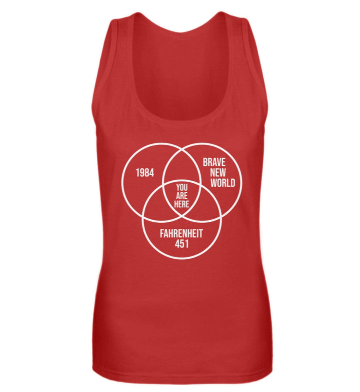 DEZENTE REBELLEN TANK TOP MÄDELS • DYSTOPIE - DUNKEL-HARLEKINSHOP