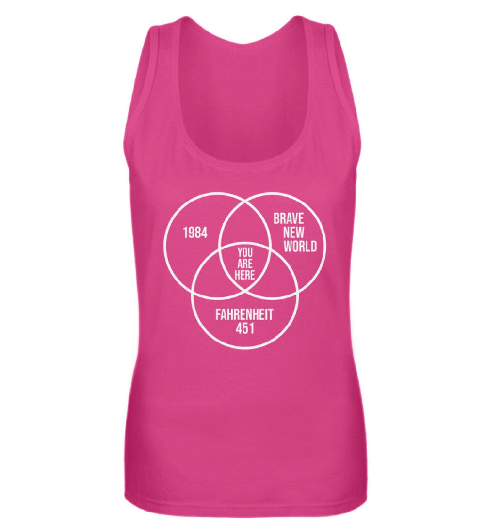 DEZENTE REBELLEN TANK TOP MÄDELS • DYSTOPIE - DUNKEL-HARLEKINSHOP