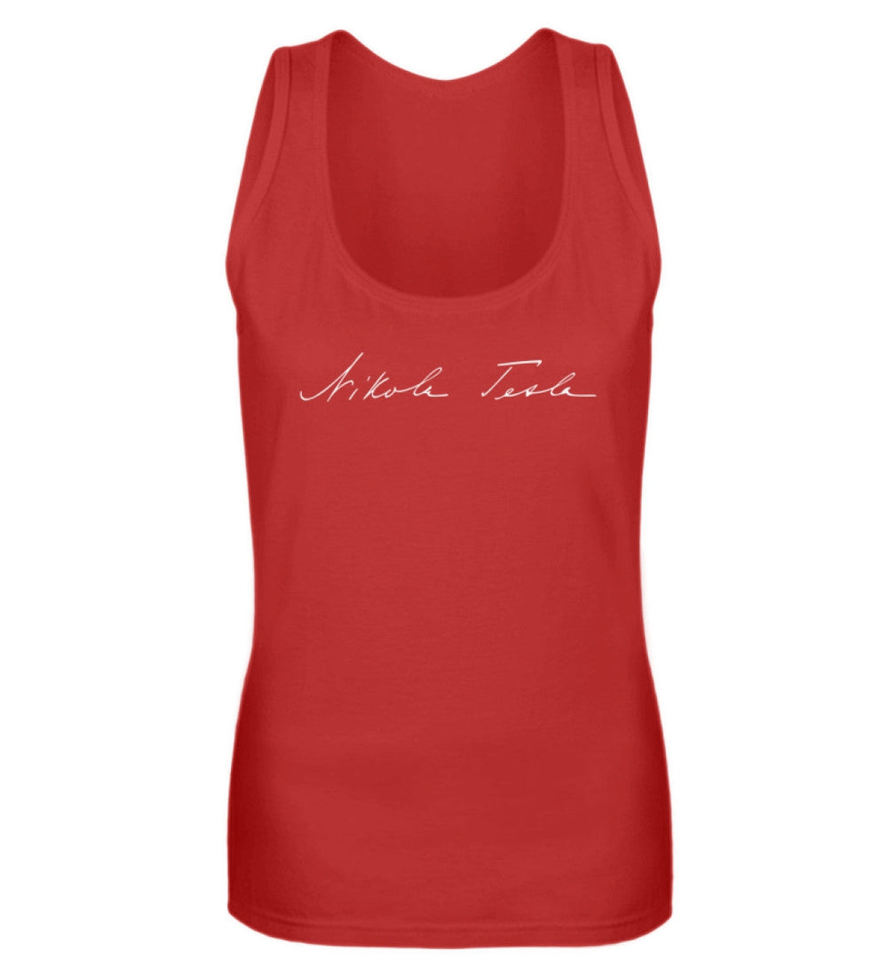 DEZENTE REBELLEN TANK TOP MÄDELS • TESLA SIGNATURE-HARLEKINSHOP