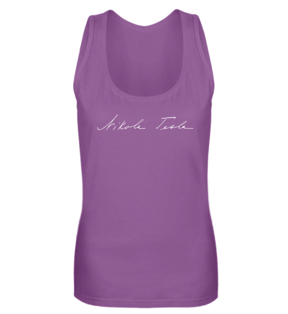 DEZENTE REBELLEN TANK TOP MÄDELS • TESLA SIGNATURE-HARLEKINSHOP
