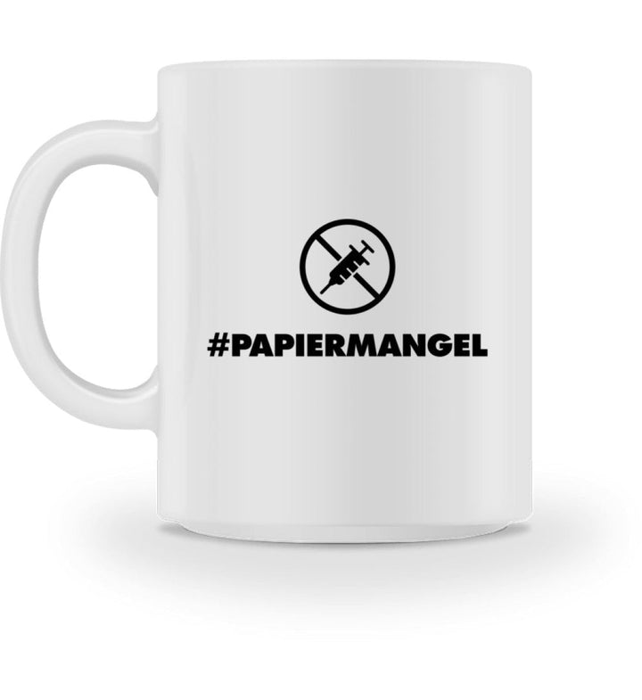 DEZENTE REBELLEN TASSE • PAPIERMANGEL - HELL-HARLEKINSHOP