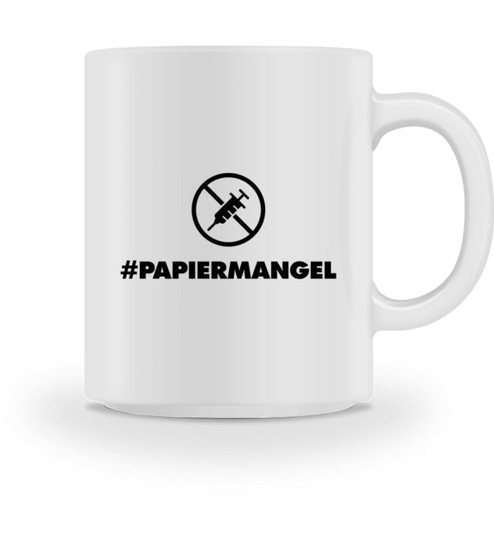 DEZENTE REBELLEN TASSE • PAPIERMANGEL - HELL-HARLEKINSHOP