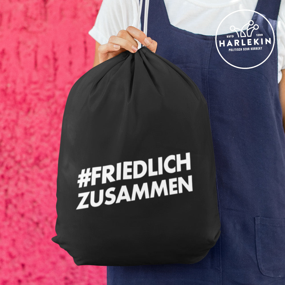 DEZENTE REBELLEN TURNBEUTEL • #FRIEDLICHZUSAMMEN-HARLEKINSHOP