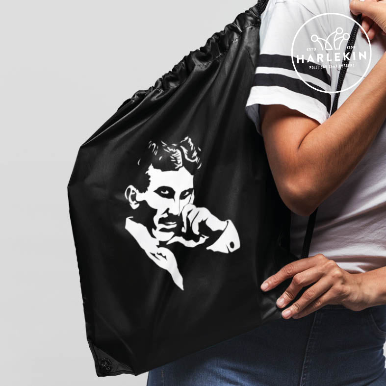 DEZENTE REBELLEN TURNBEUTEL • TESLA PORTRAIT-HARLEKINSHOP