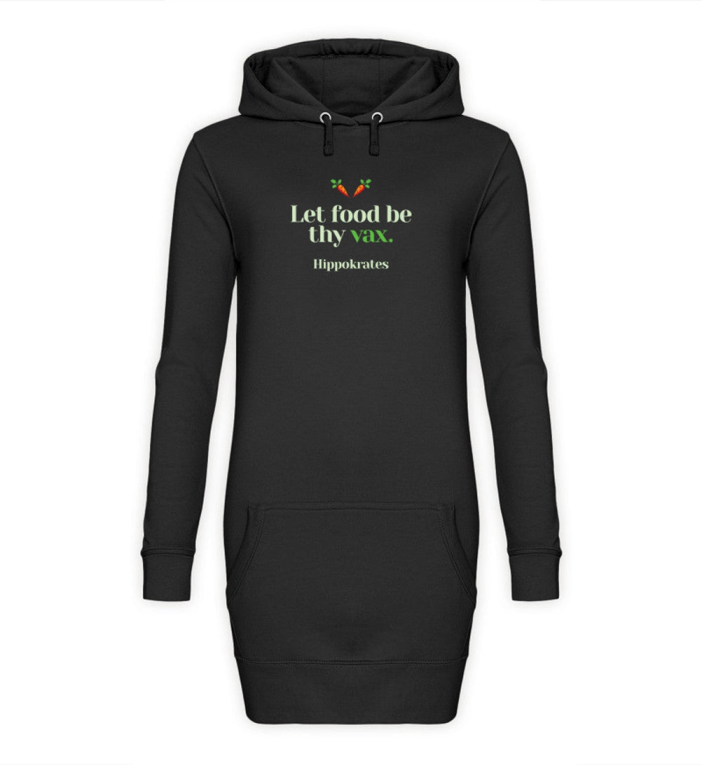 DIE MÖHRE: GRÜNZEUG HOODIEKLEID MÄDELS • FOOD & VAX / HIPPOKRATES - DUNKEL-HARLEKINSHOP