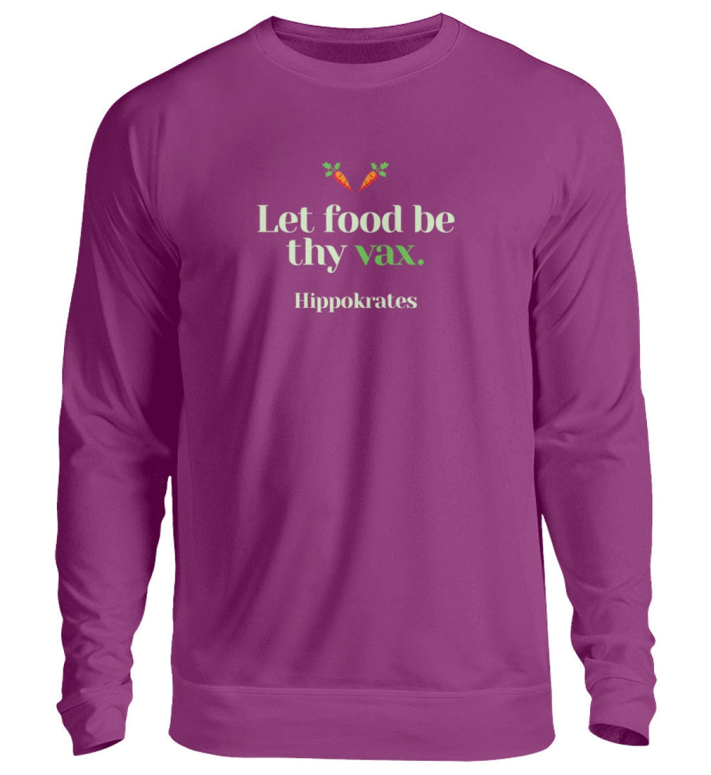 DIE MÖHRE: GRÜNZEUG SWEATER MÄDELS • FOOD & VAX / HIPPOKRATES - DUNKEL-HARLEKINSHOP