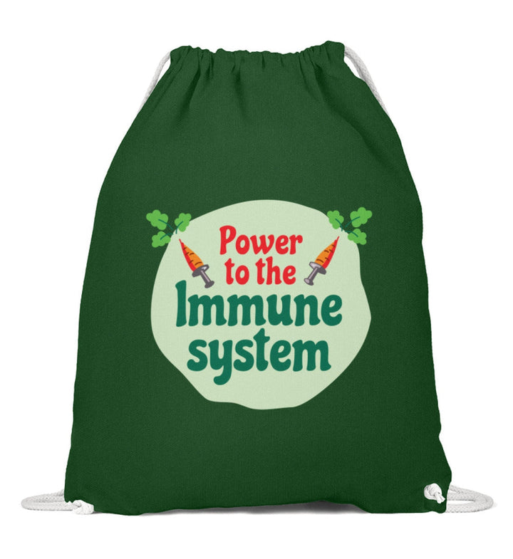 DIE MÖHRE: GRÜNZEUG TURNBEUTEL • POWER TO THE IMMUNE SYSTEM-HARLEKINSHOP