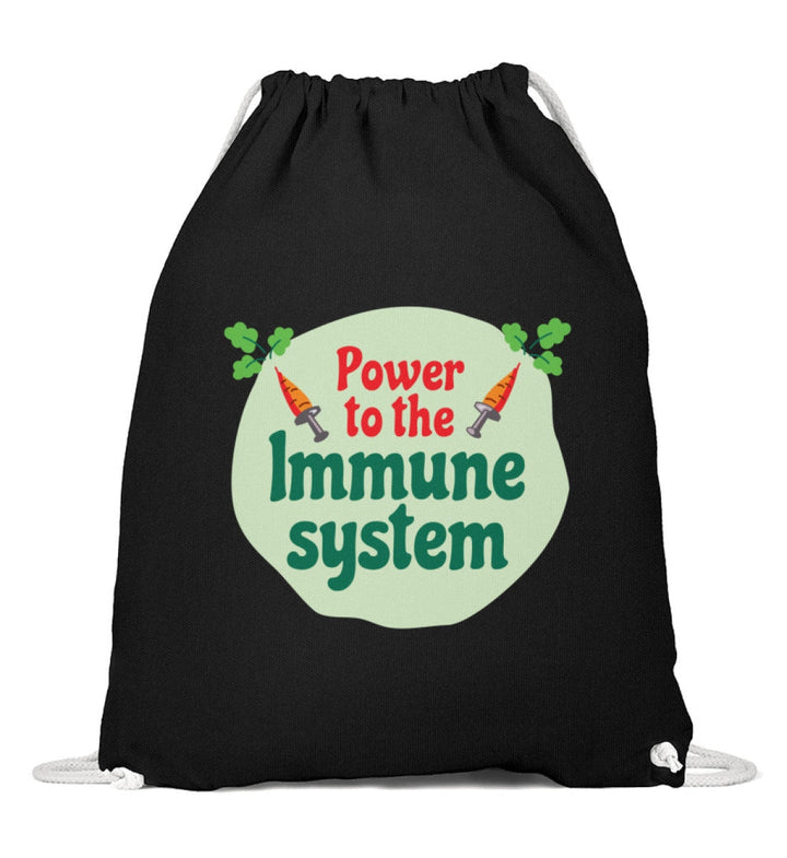 DIE MÖHRE: GRÜNZEUG TURNBEUTEL • POWER TO THE IMMUNE SYSTEM-HARLEKINSHOP