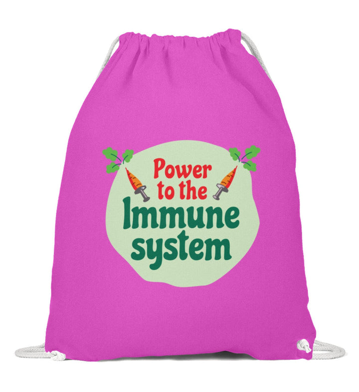 DIE MÖHRE: GRÜNZEUG TURNBEUTEL • POWER TO THE IMMUNE SYSTEM-HARLEKINSHOP