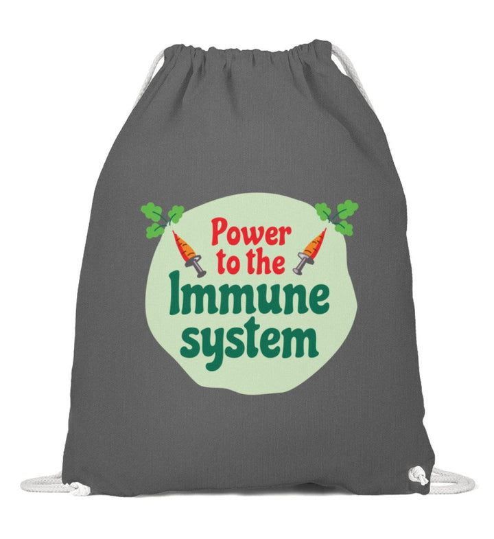 DIE MÖHRE: GRÜNZEUG TURNBEUTEL • POWER TO THE IMMUNE SYSTEM-HARLEKINSHOP