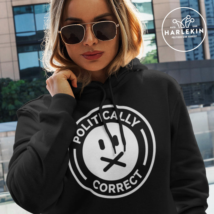 HOODIE MÄDELS • POLITICALLY CORRECT - DUNKEL