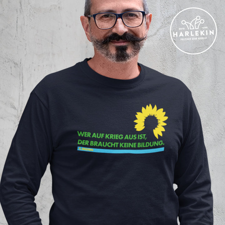 SWEATER BUBEN • EINSTEIN: WER AUF KRIEG AUS IST, DER BRAUCHT KEINE BILDUNG.