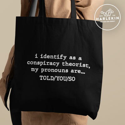 STOFFTASCHE • I IDENTIFY AS A CONSPIRACY THEORIST