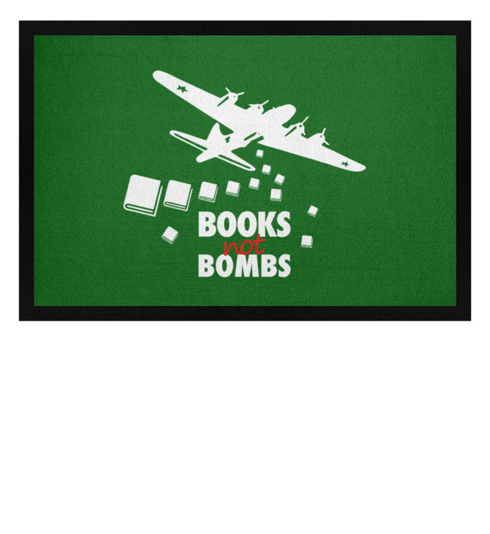 FUSSMATTE • BOOKS NOT BOMBS-HARLEKINSHOP