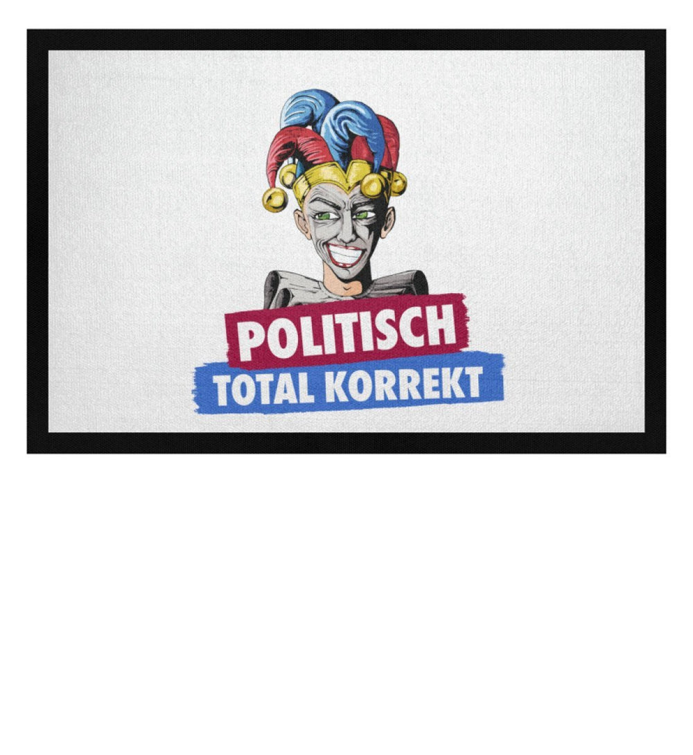 FUSSMATTE • HARLEKIN POLITISCH TOTAL KORREKT-HARLEKINSHOP