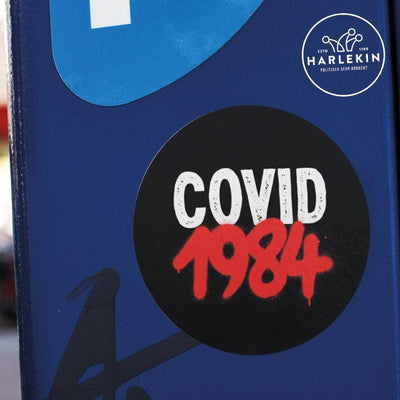 GROSSE STICKER / AUFKLEBER • COVID 1984 (10 STK.)-HARLEKINSHOP