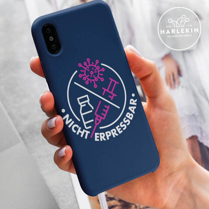 HANDYHÜLLE, HANDY CASE - IPHONE 11PROMAX • IMPFPFLICHT NICHT ERPRESSBAR-HARLEKINSHOP