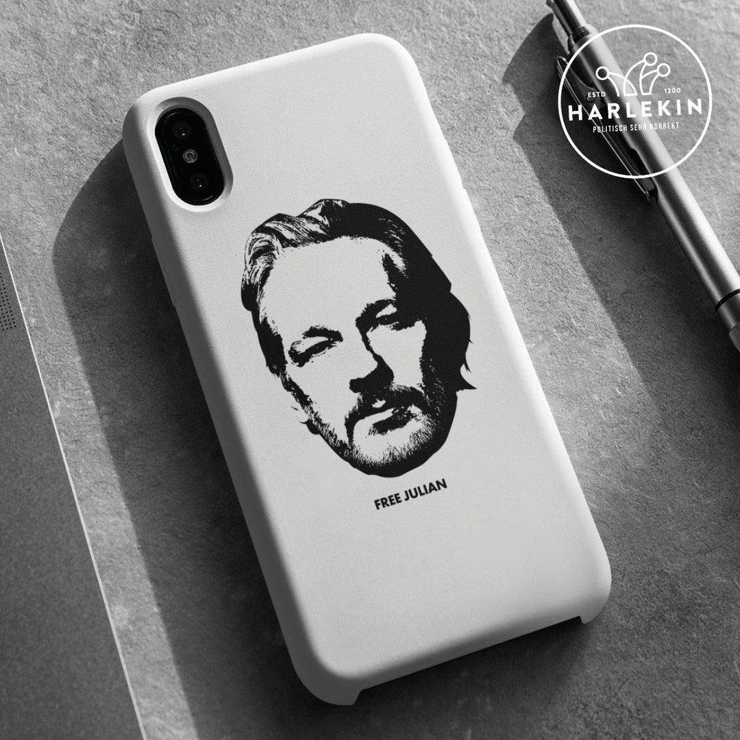 HANDYHÜLLE, HANDY CASE - IPHONE 6/6S • FREE ASSANGE! / FREE JULIAN-HARLEKINSHOP