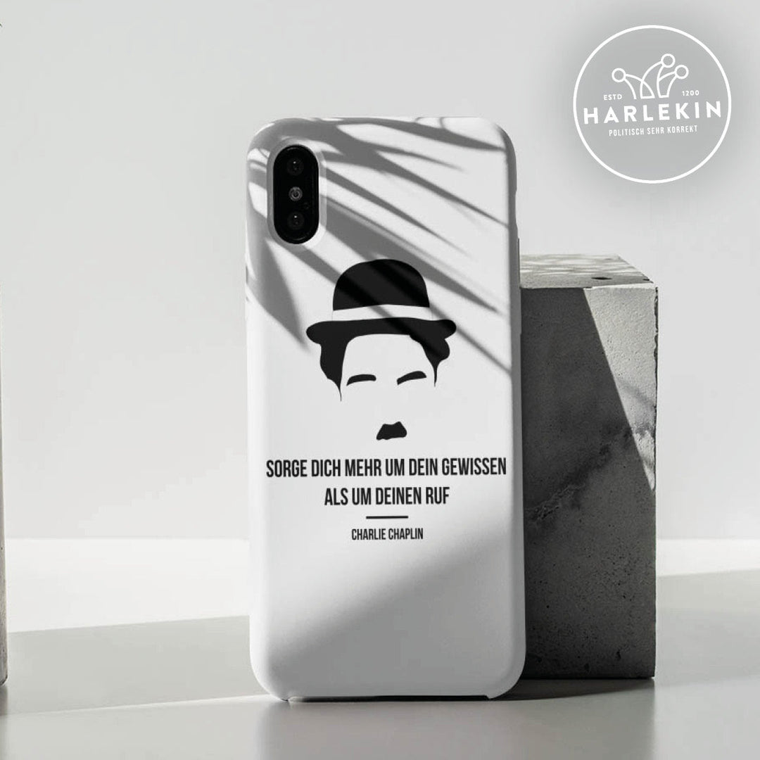 HANDYHÜLLE, HANDY CASE - IPHONE 7/8 • CHARLIE CHAPLIN GEWISSEN-HARLEKINSHOP