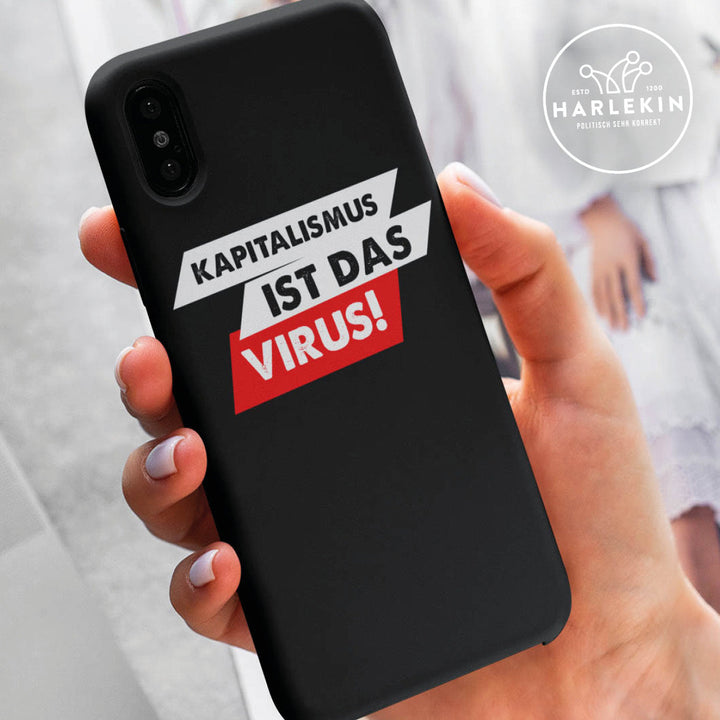 HANDYHÜLLE, HANDY CASE - IPHONE 7/8 • DAS ECHTE VIRUS / KAPITALISMUS-HARLEKINSHOP