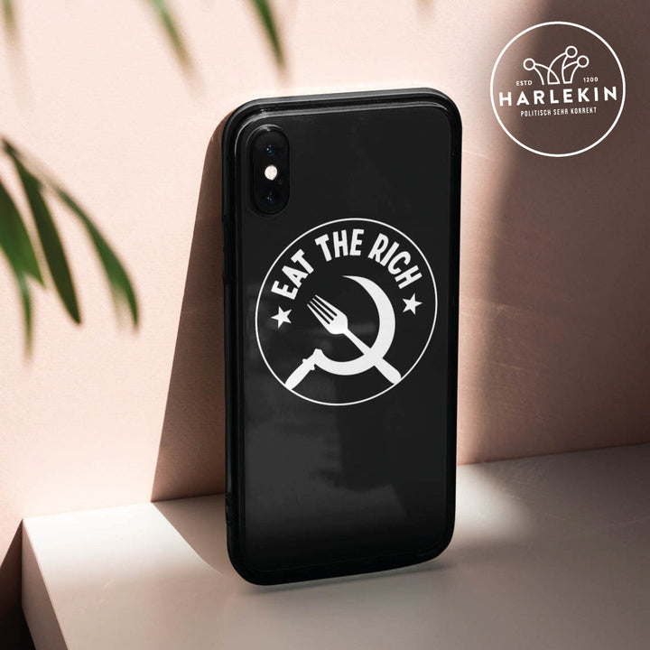 HANDYHÜLLE, HANDY CASE - IPHONE 7/8 • EAT THE RICH ICON-HARLEKINSHOP