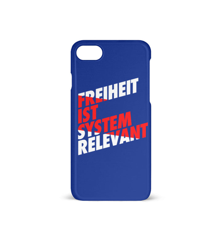HANDYHÜLLE, HANDY CASE - IPHONE 7/8 • FREIHEIT IST SYSTEMRELEVANT-HARLEKINSHOP
