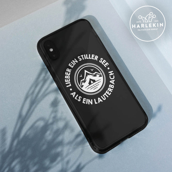 HANDYHÜLLE, HANDY CASE - IPHONE 7/8 • LIEBER EIN STILLER SEE ALS EIN LAUTERBACH-HARLEKINSHOP